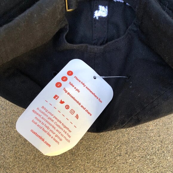 WAKE UP & KICK ASS Baseball Dad Hat Men's Black Adjustable Cap Donkey BRAND NEW - Picture 5 of 6